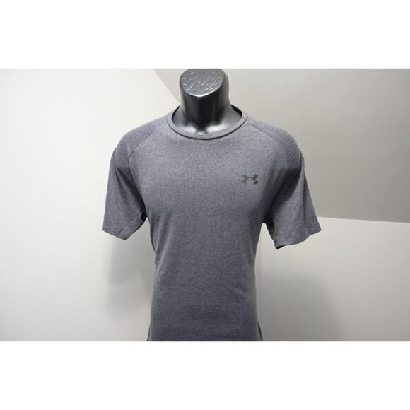 Under Armour Gym Shirt The Tech Tee Performance Gray Athletic Mens Size Large - Picture 3 of 6